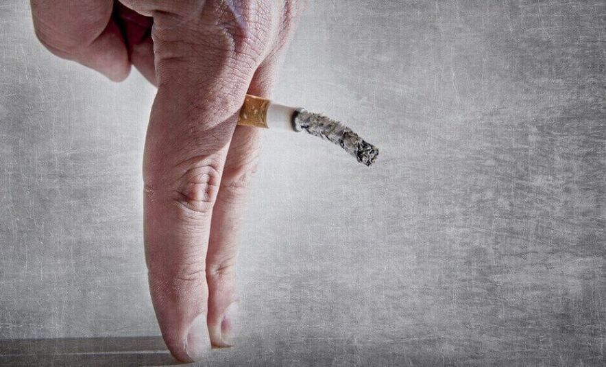 Smoking damages an erection